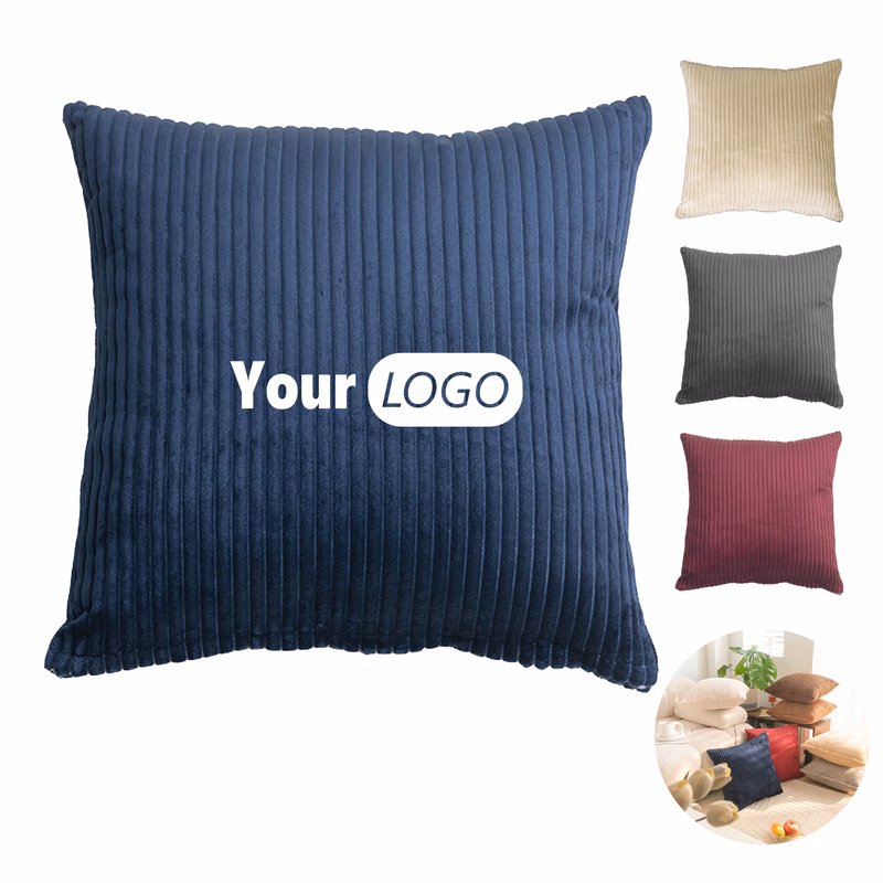 Polyester Classic Striped 18X18 Pillow For Timeless Home Decor (Moq 50)