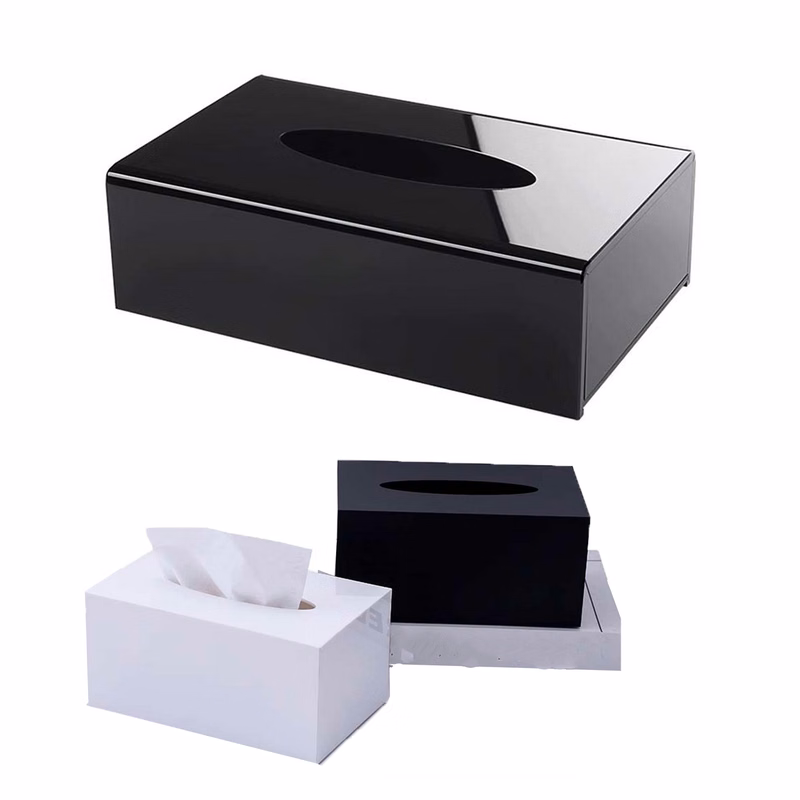 Acrylic Tissue Box Napkin Dispenser For Home