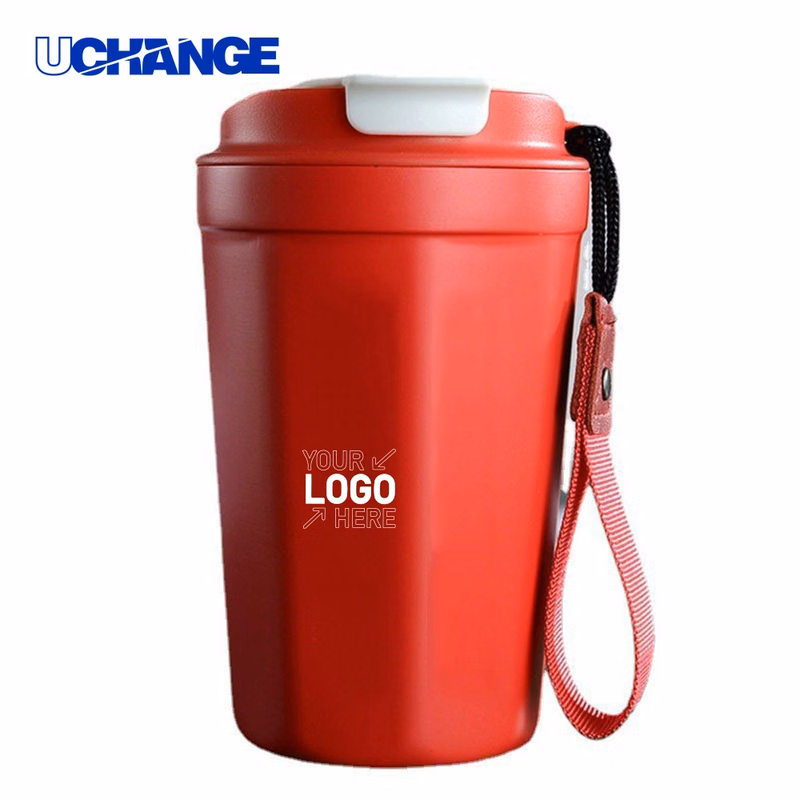 Octagonal Coffee Cup with Handle