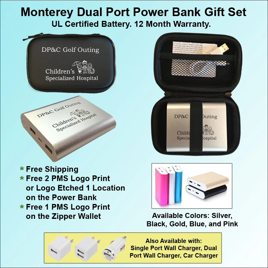 Monterey Dual Port Power Bank Gift Set- - 10000 mAh 1