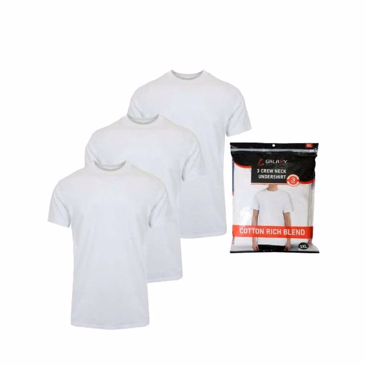 Men's Crew Neck Undershirts - Size Small 3 Pack