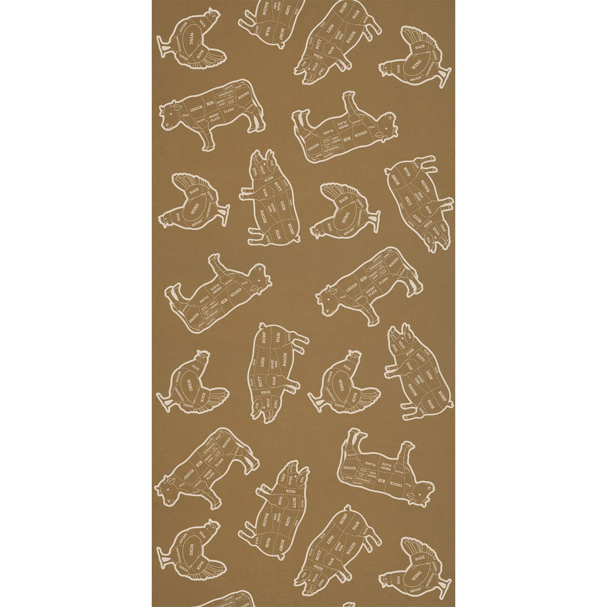 BBQ Kraft Paper Table Roll 1