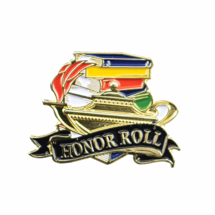 Educational Lapel Pin- Honor Roll (1-1/8")