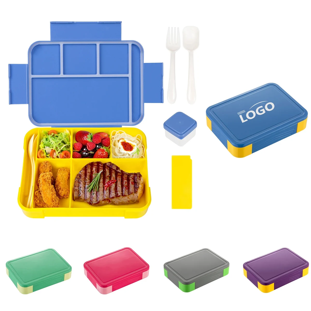 5 Compartments Lunch Box 1