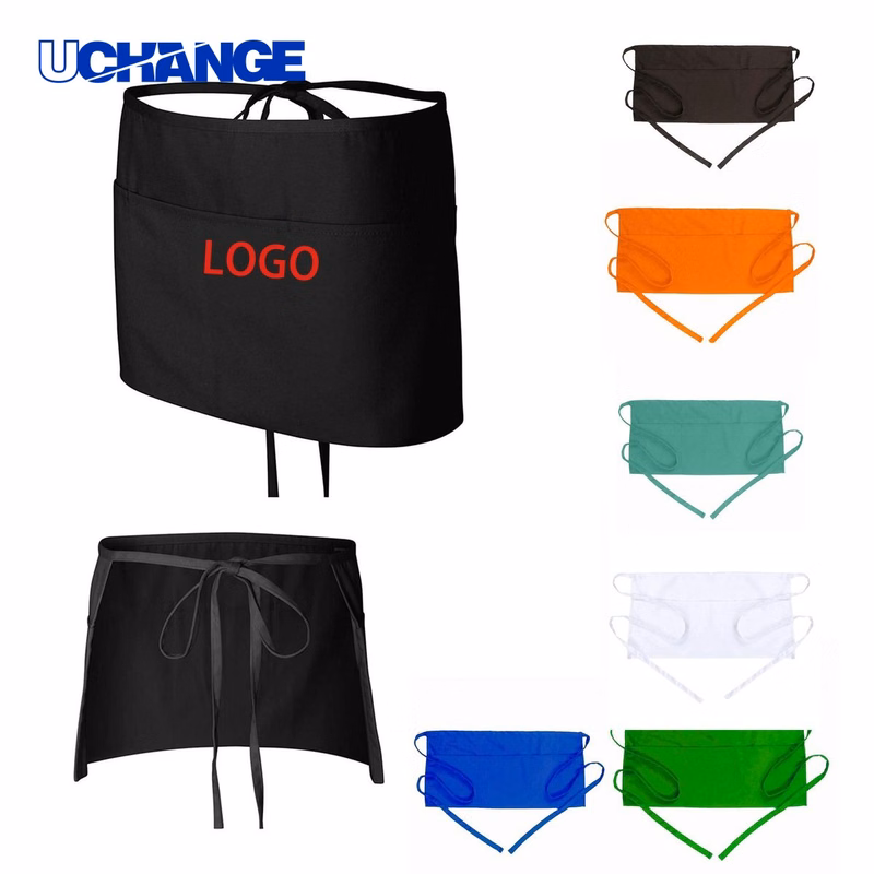 Half Body Server Short Apron Protective Wear
