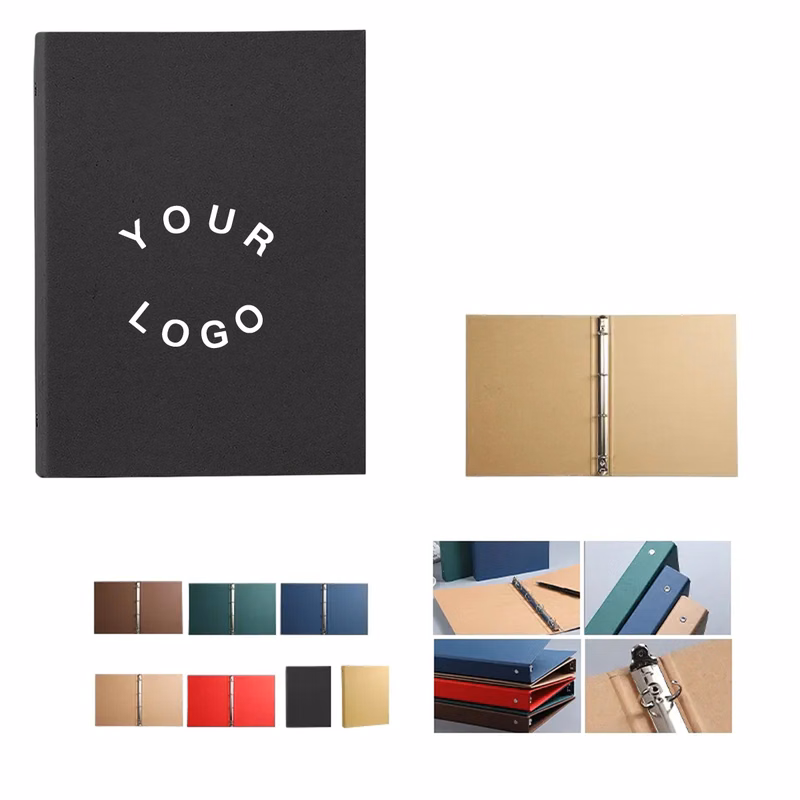 A4 Paper Ring Binder with Card and Pen Slots
