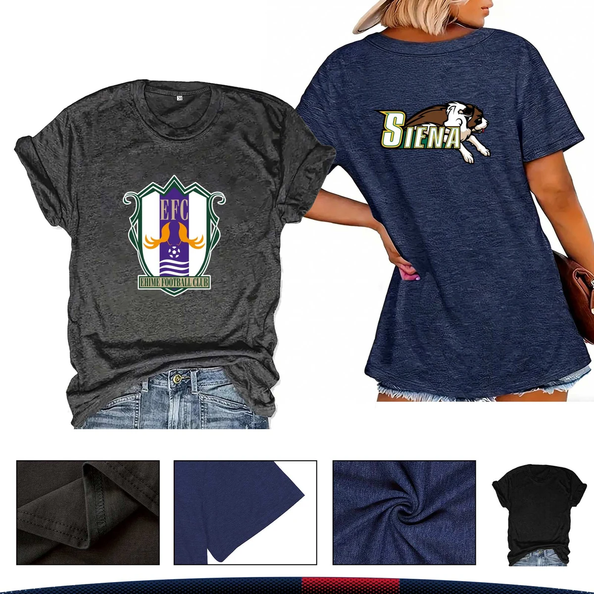 BreezePeak Ladies' Full Color 180g Crew Neck T-Shirt 1