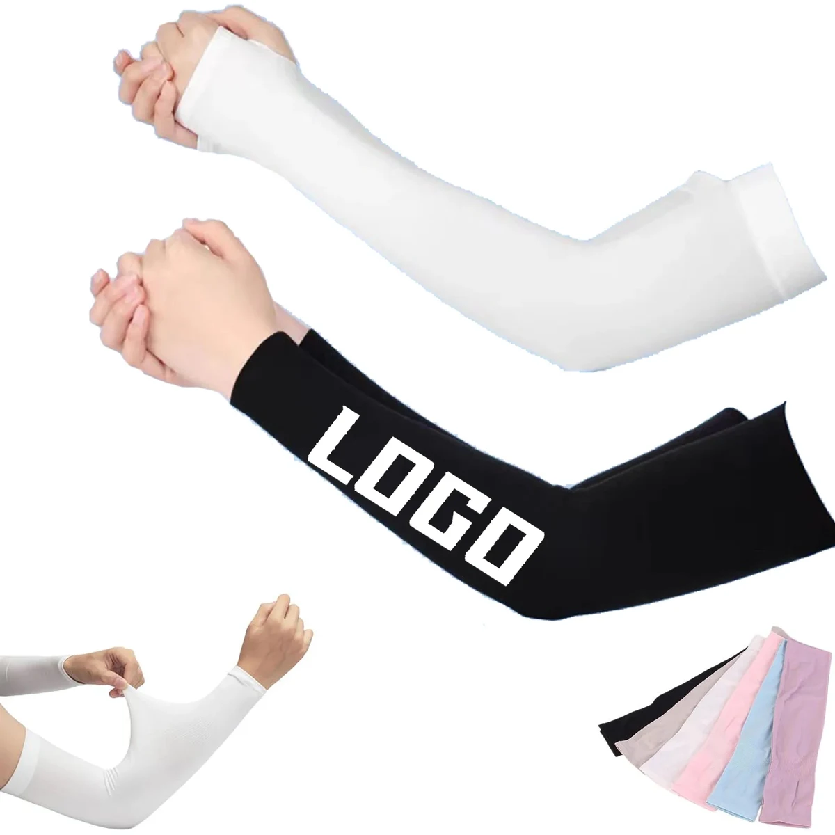 Sunscreen Cooling Ice Silk Pair Sleeves 1