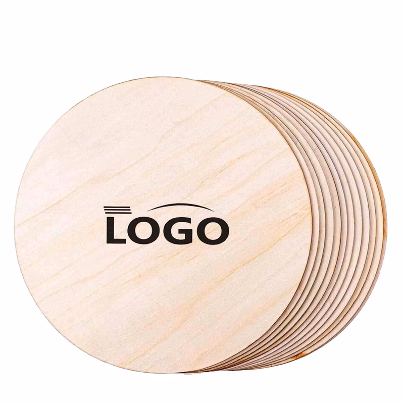 Round Wooden Coaster