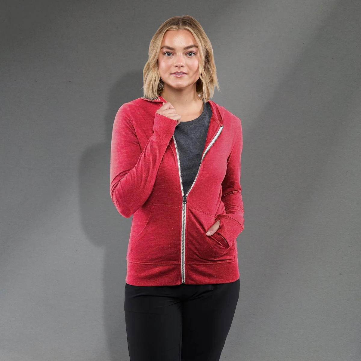 Women's Garner Knit Full Zip Hoody 1