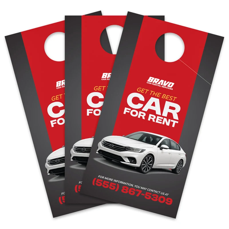 4.25 X 8 Inch Full Color Door Hanger 1