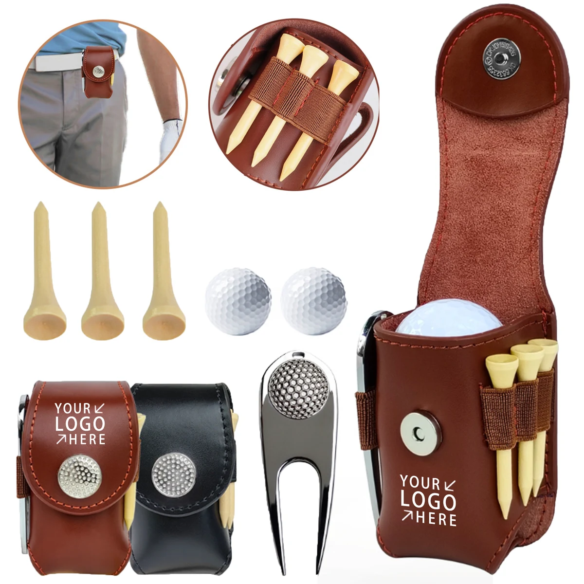 PU Leather Golf Balls Set 1