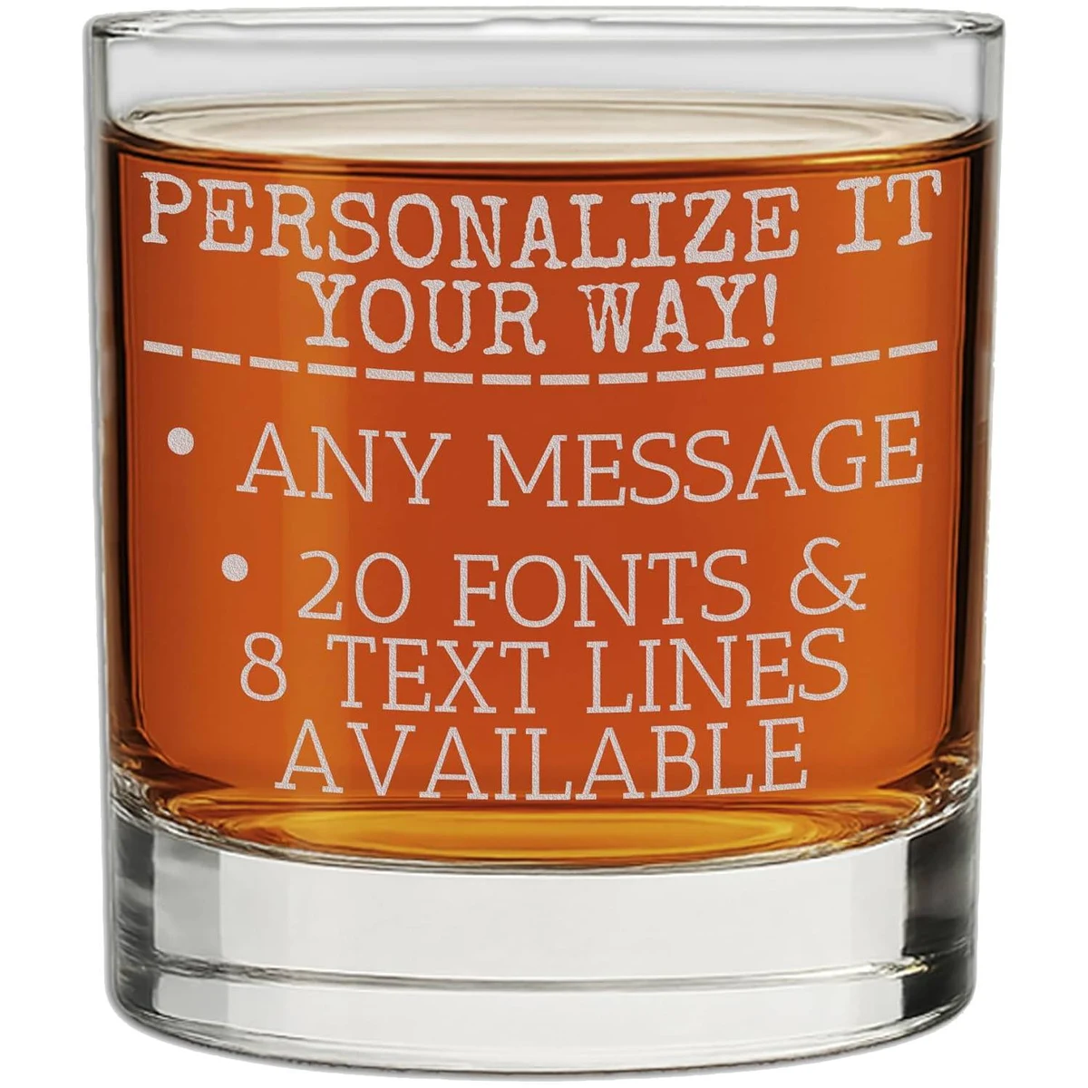 8/11oz Thick Walled Whiskey Glass 1