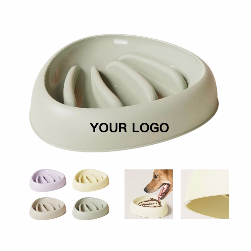 Durable Plastic Pet Bowl with Non Slip Stable Base