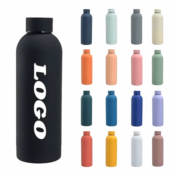 Small Mouth Stainless Steel Water Bottle for Commutes, Fitness and Travel