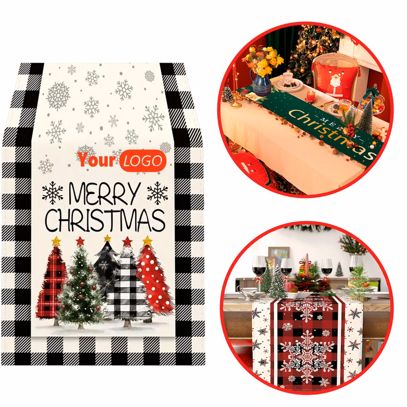 Christmas Household Printed Tablecloth