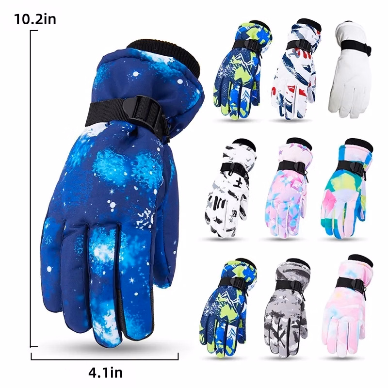 Women's Winter Ski Gloves, Fleece-Lined And Cold-Resistant