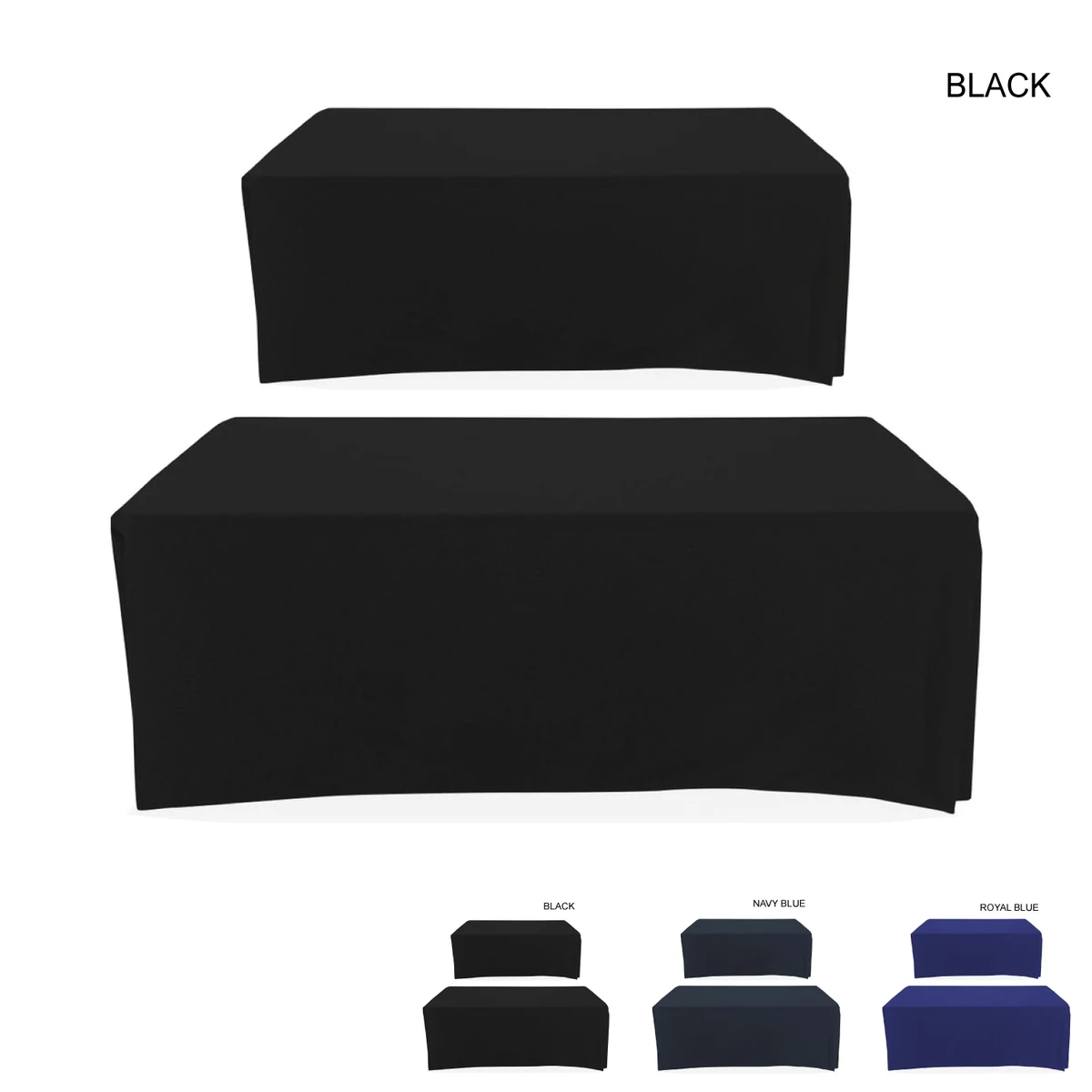 Polycotton Twill Table Throw for 6' Table, Drape style, 4 sided, Closed Back, Blank only 1