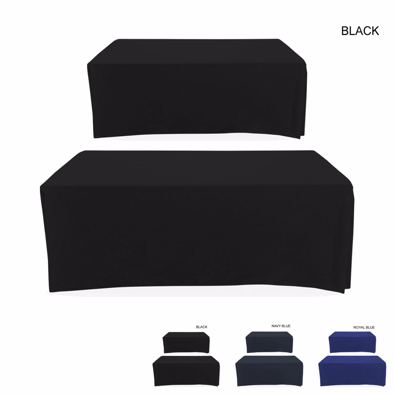 Polycotton Twill Table Throw for 6' Table, Drape style, 4 sided, Closed Back, Blank only