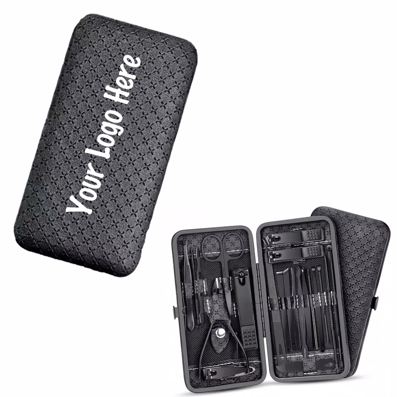 Portable 19-Piece Stainless Steel Nail Clipper Set
