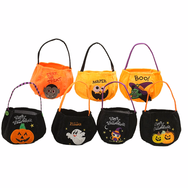 Halloween Baskets Trick or Treat Candy Bags