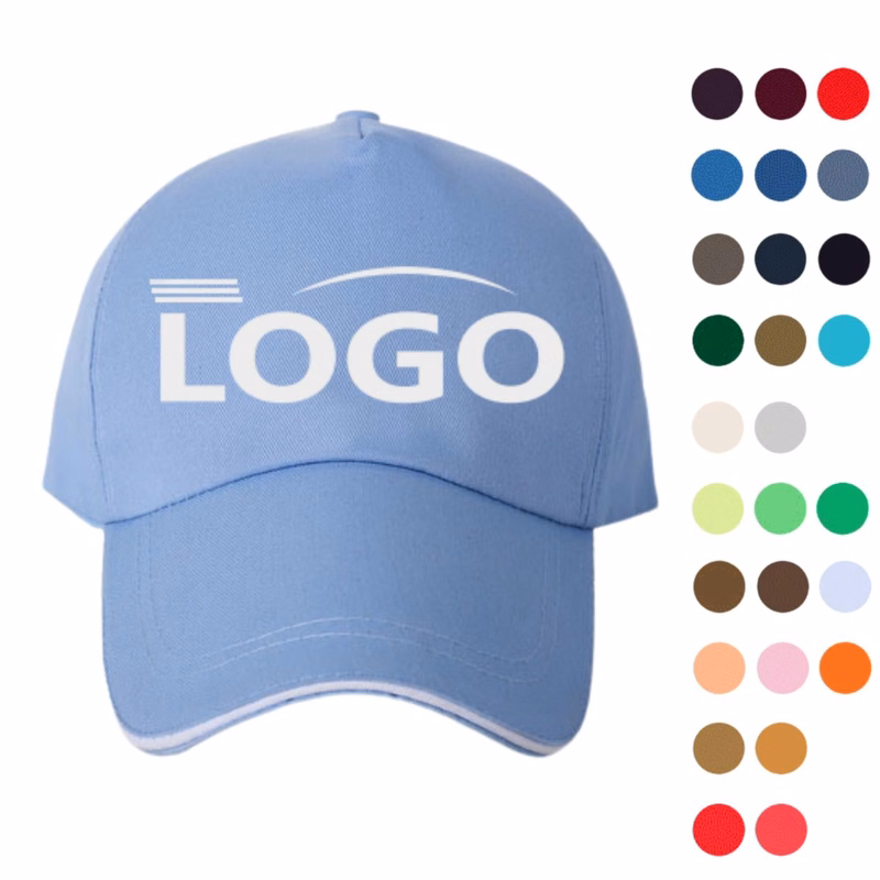 Custom Embroidered 5-Panel Cotton Baseball Cap