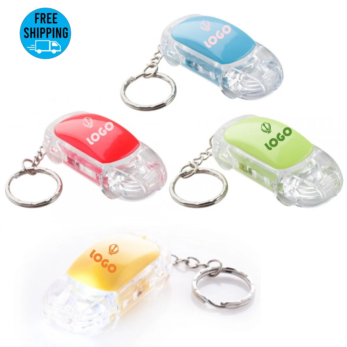 LED car shape flashlight keychain 1