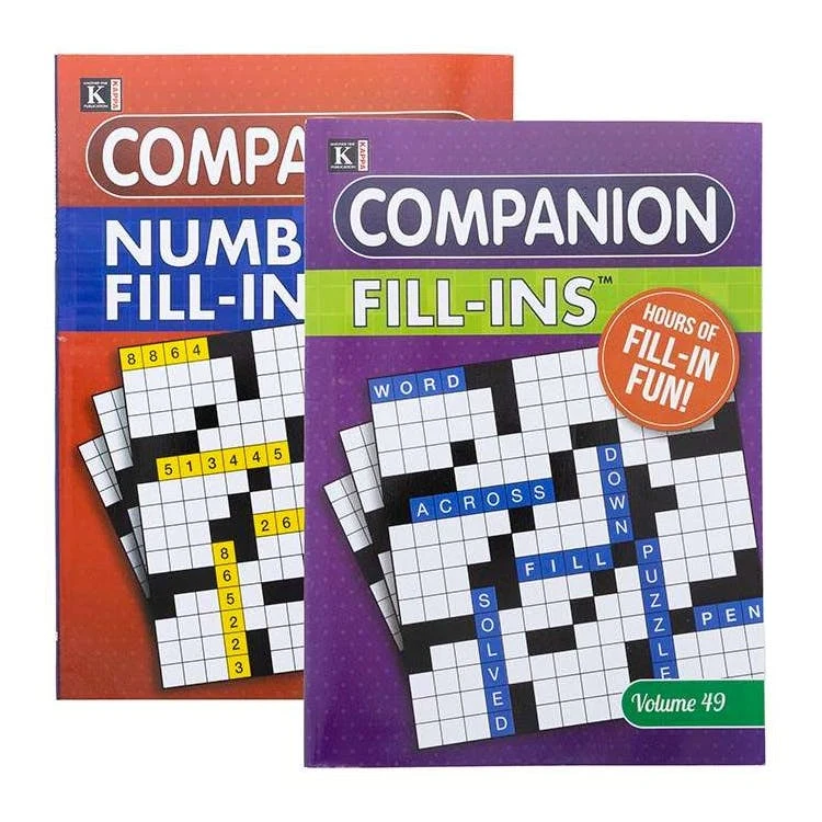 Companion Fill-Ins Puzzle Books - Two Titles 1