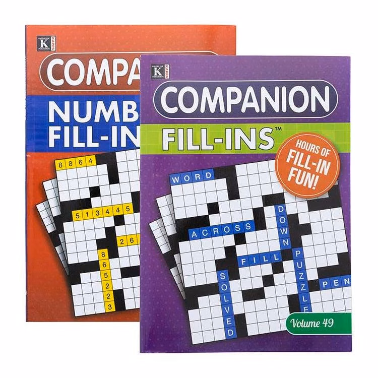 Companion Fill-Ins Puzzle Books - Two Titles