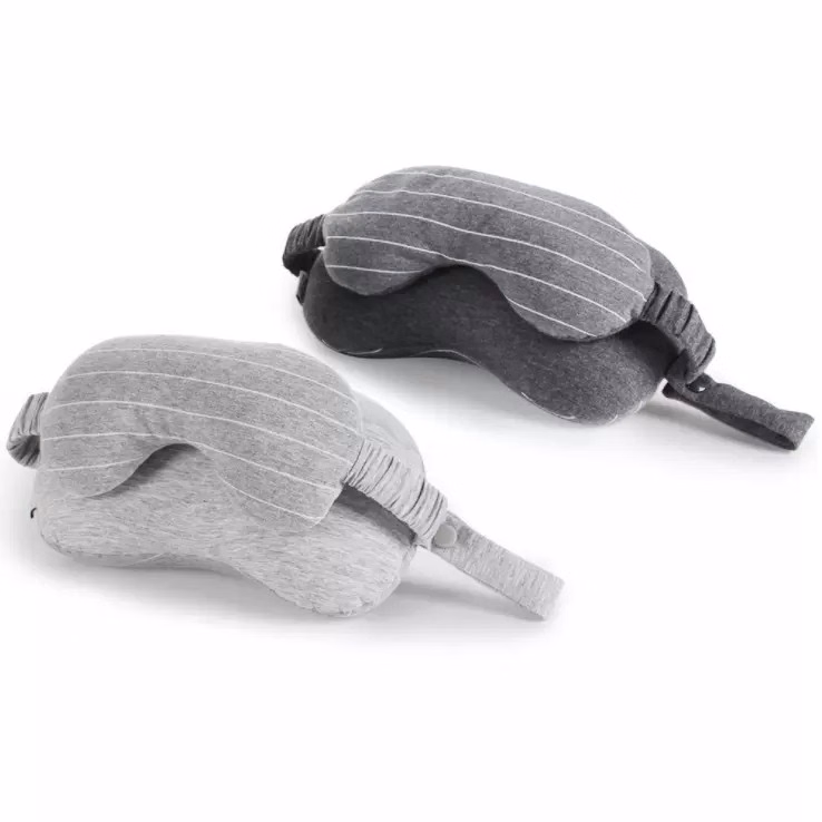 Two-In-One U-Shaped Pillow With Eye Mask