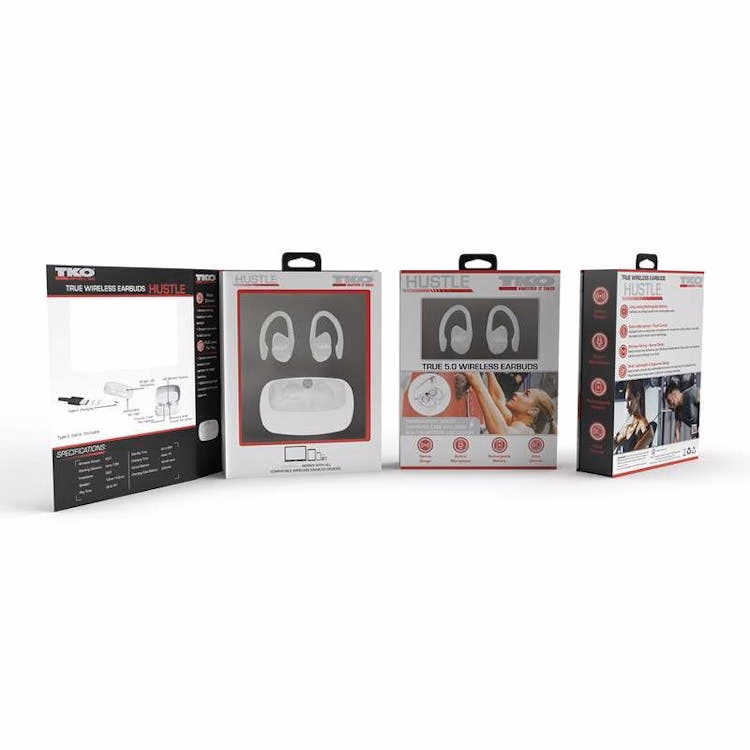 Wrap Around TWS Wireless Earbuds - White