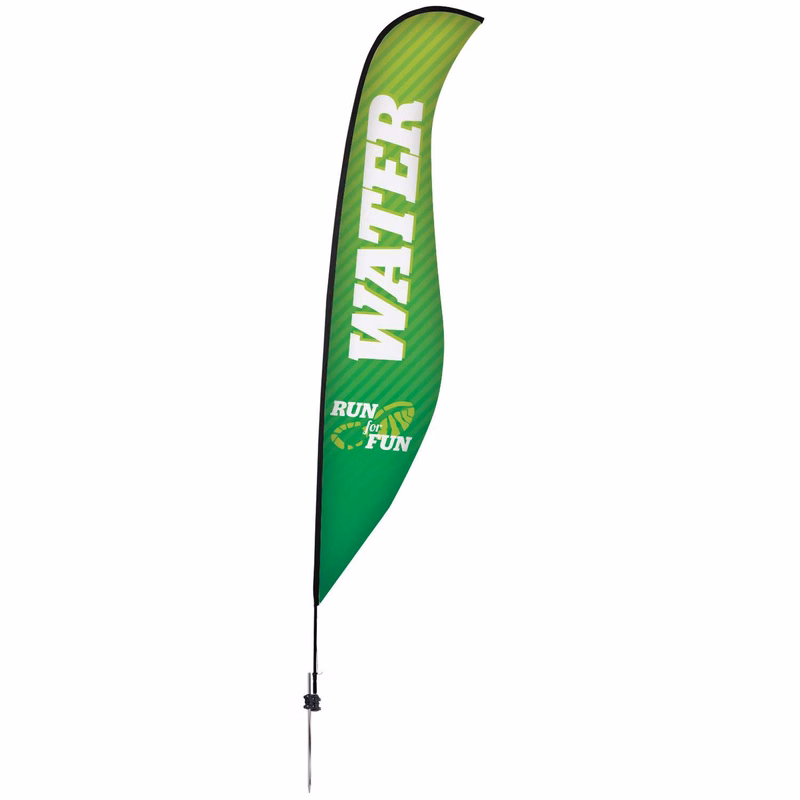 17' Premium Sabre Sail Sign Kit (Single-Sided with Ground Spike)