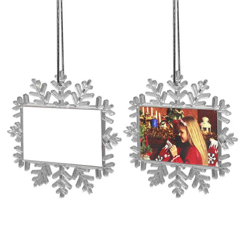 Snowflake Holiday Ornament 2 Sides Transfer 1