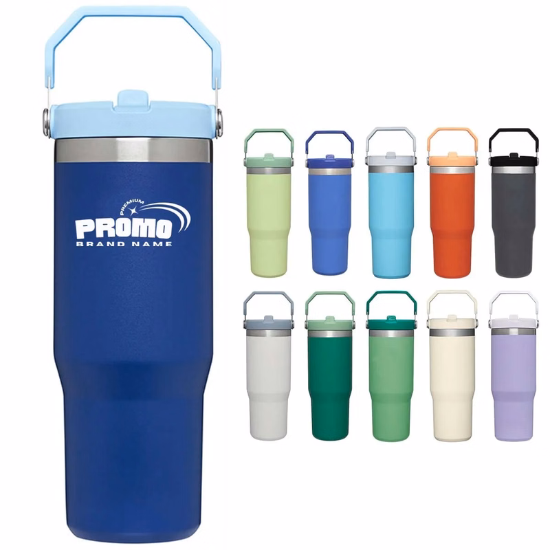 Protable Stainless Steel Insulated Tumbler with Straw