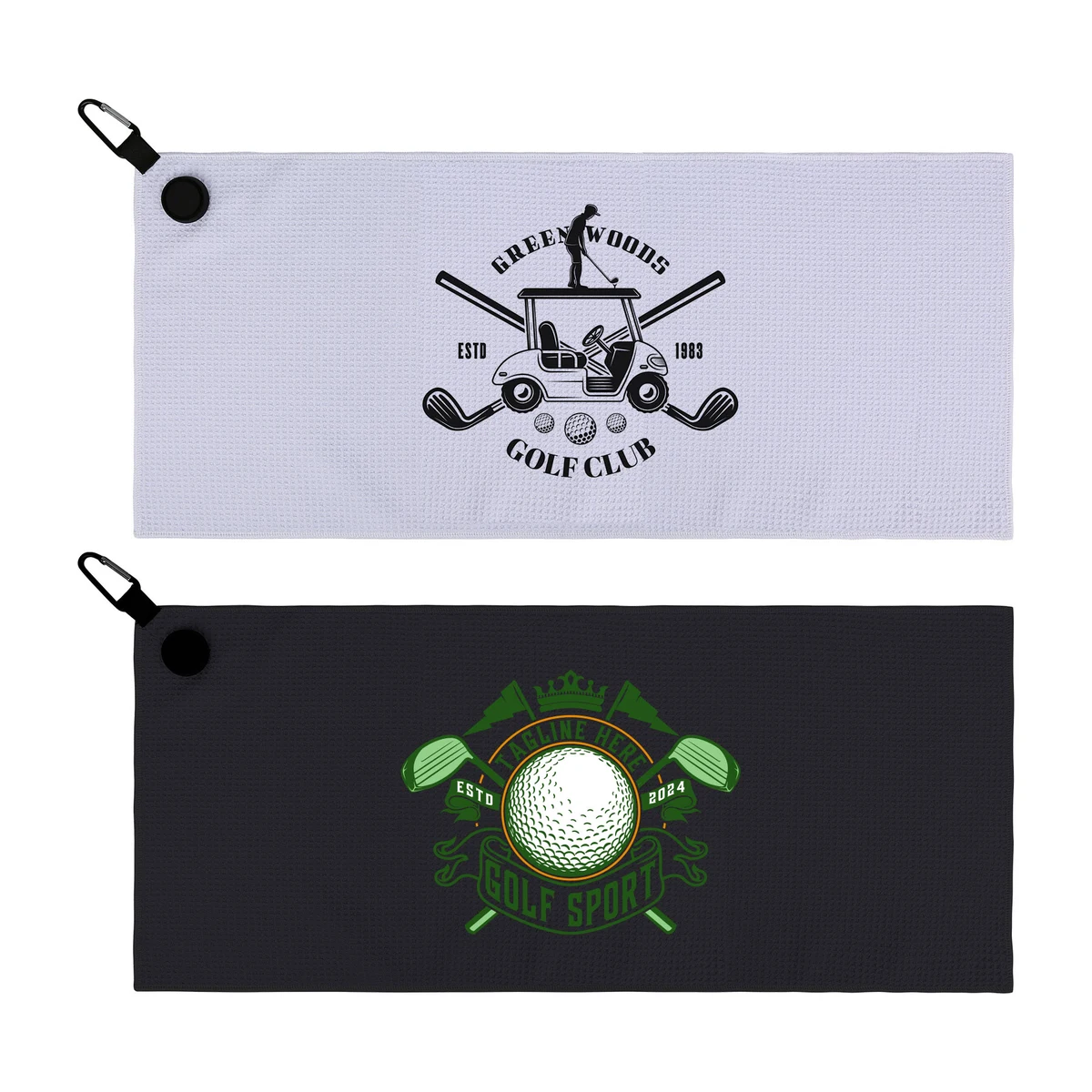 Magnetic Waffle Golf Towel 1