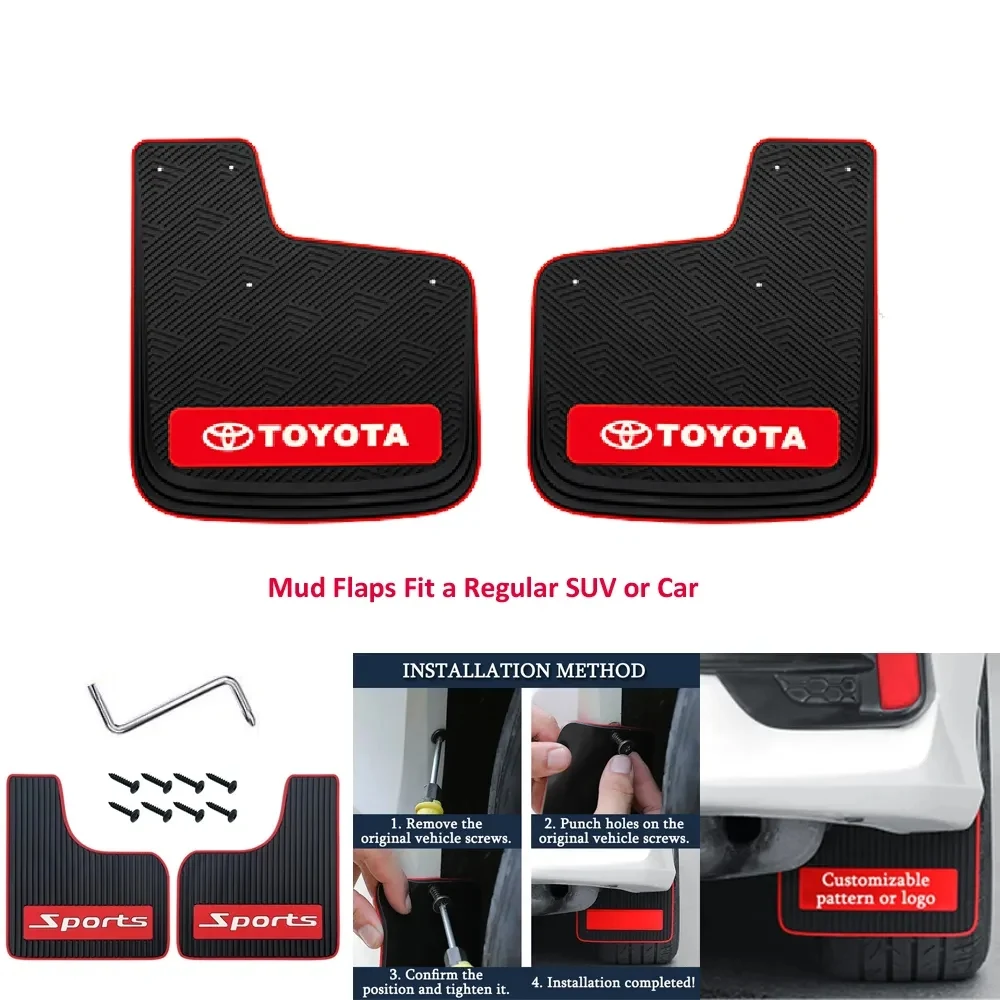Universal Mud Flaps for SUV or Car -Option B 1
