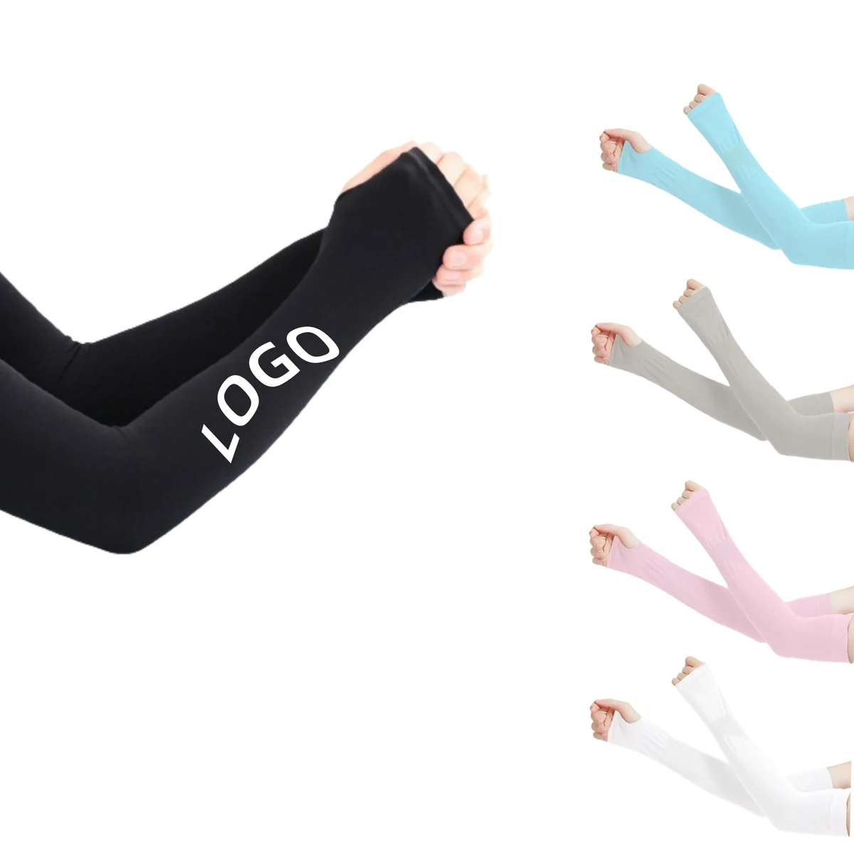 Driving and Cycling UV-Protective Silk Arm Covers 1