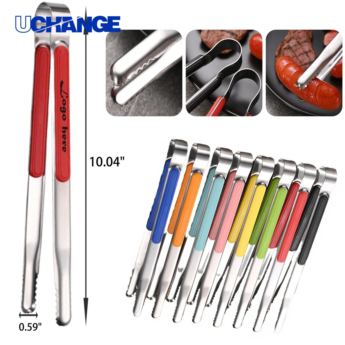 Heat Resistant Stainless Steel BBQ Food Clamp 1