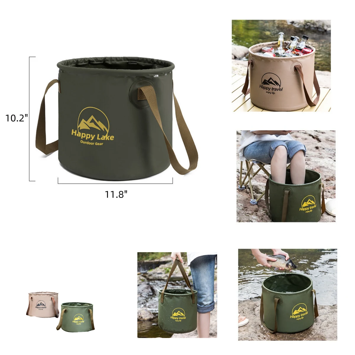 20L Multifunctional Foldable Portable Water Bucket 1