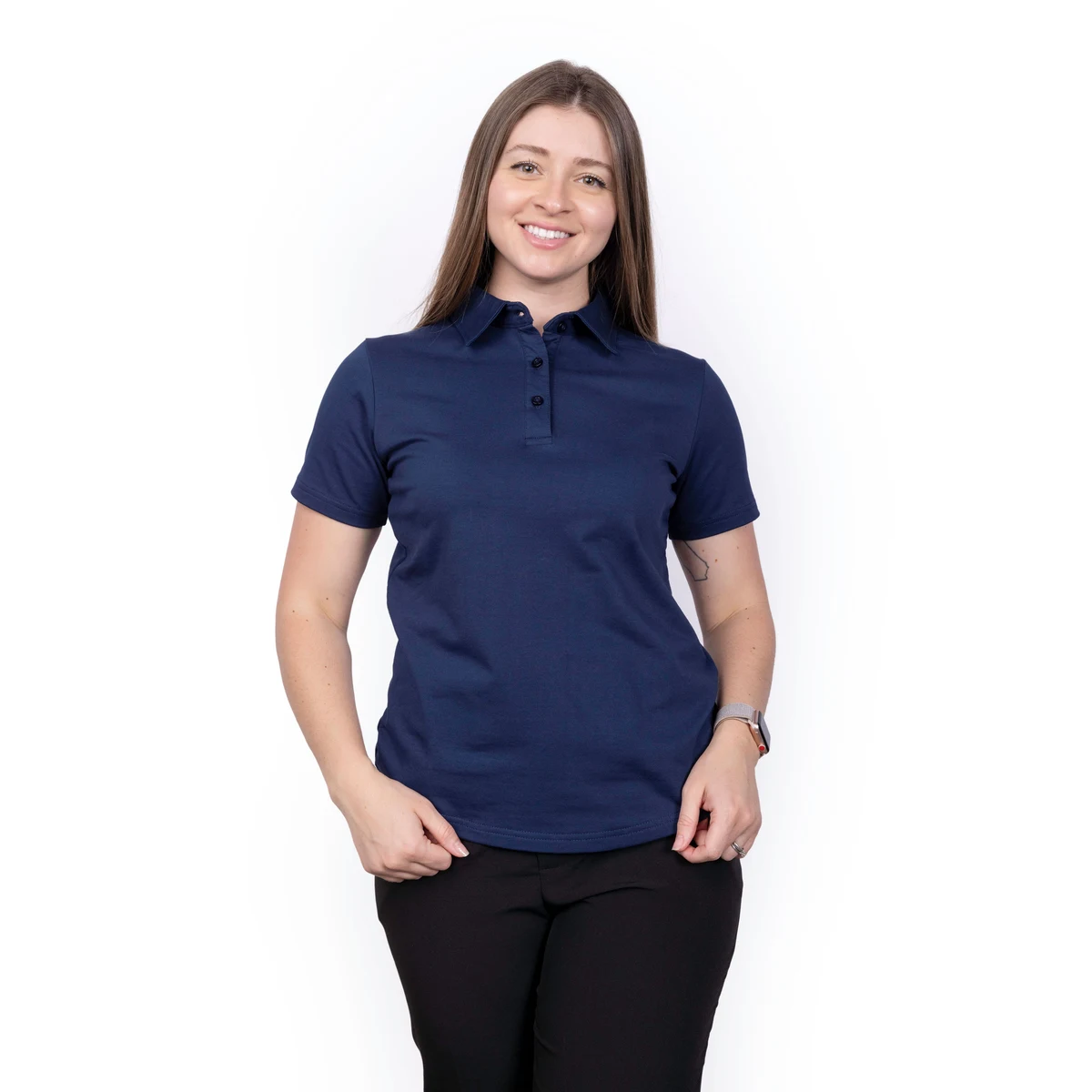 Elemental® Women's A-Game Athletic Fit Premium Polo 1