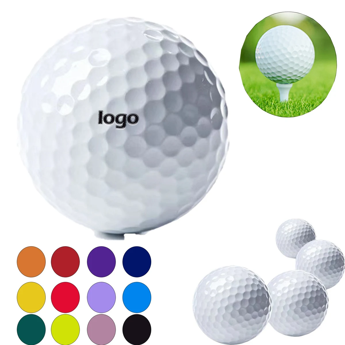 Golf Double Rubber Ball 1