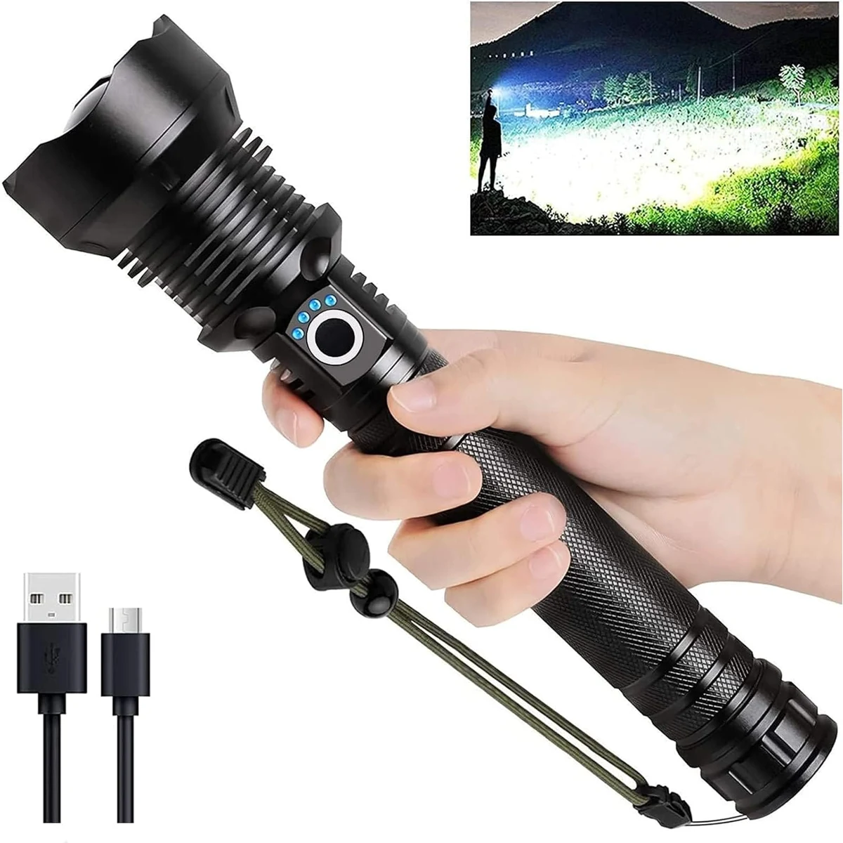 Rechargeable LED Flashlights High Lumens 1