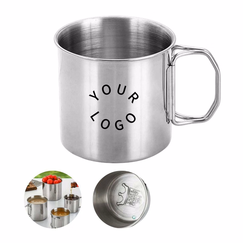 Durable Stainless Steel Travel Cup with Lid Option