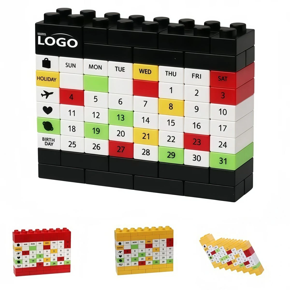 Eco-Friendly Reusable Block Perpetual Calendar 1