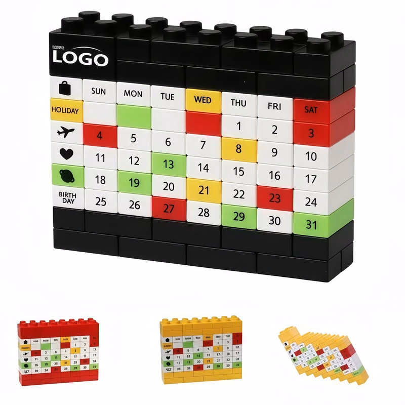Eco-Friendly Reusable Block Perpetual Calendar