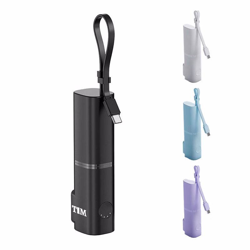 Mini 3-in-1 Fast Charging Power Bank with Foldable Charger