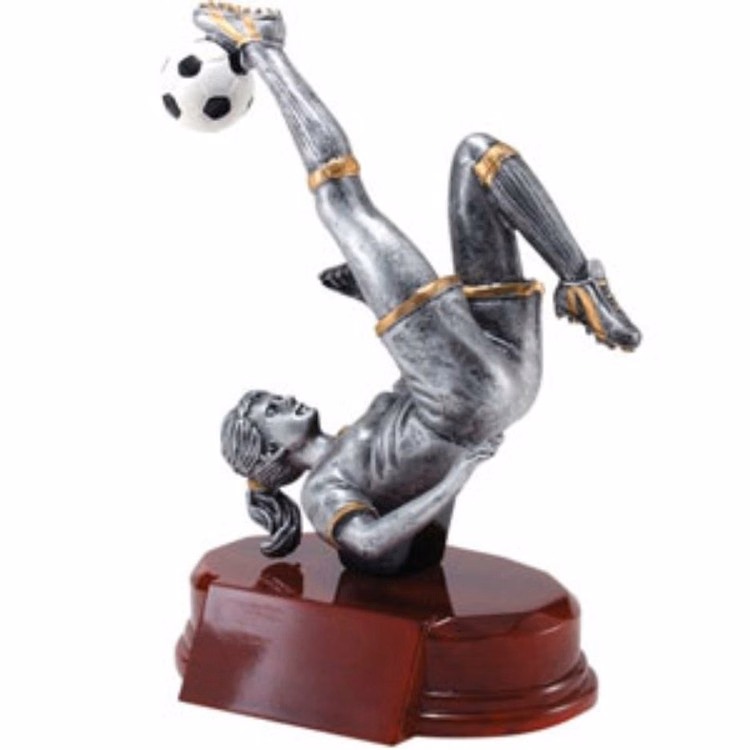 5-1/4" Soccer-Female Resin Figure