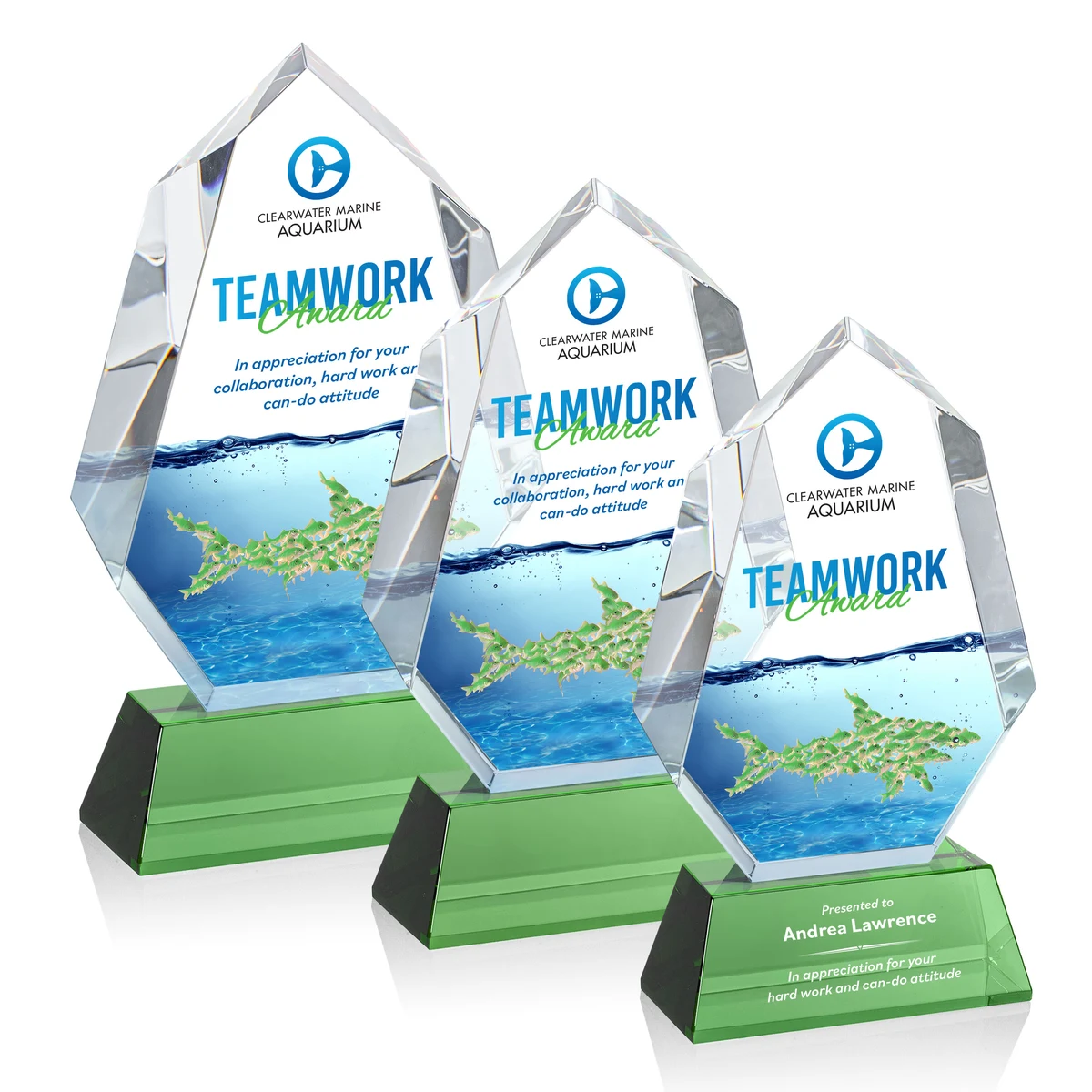 Norwood VividPrint™ Award on Newhaven Base - Green 1
