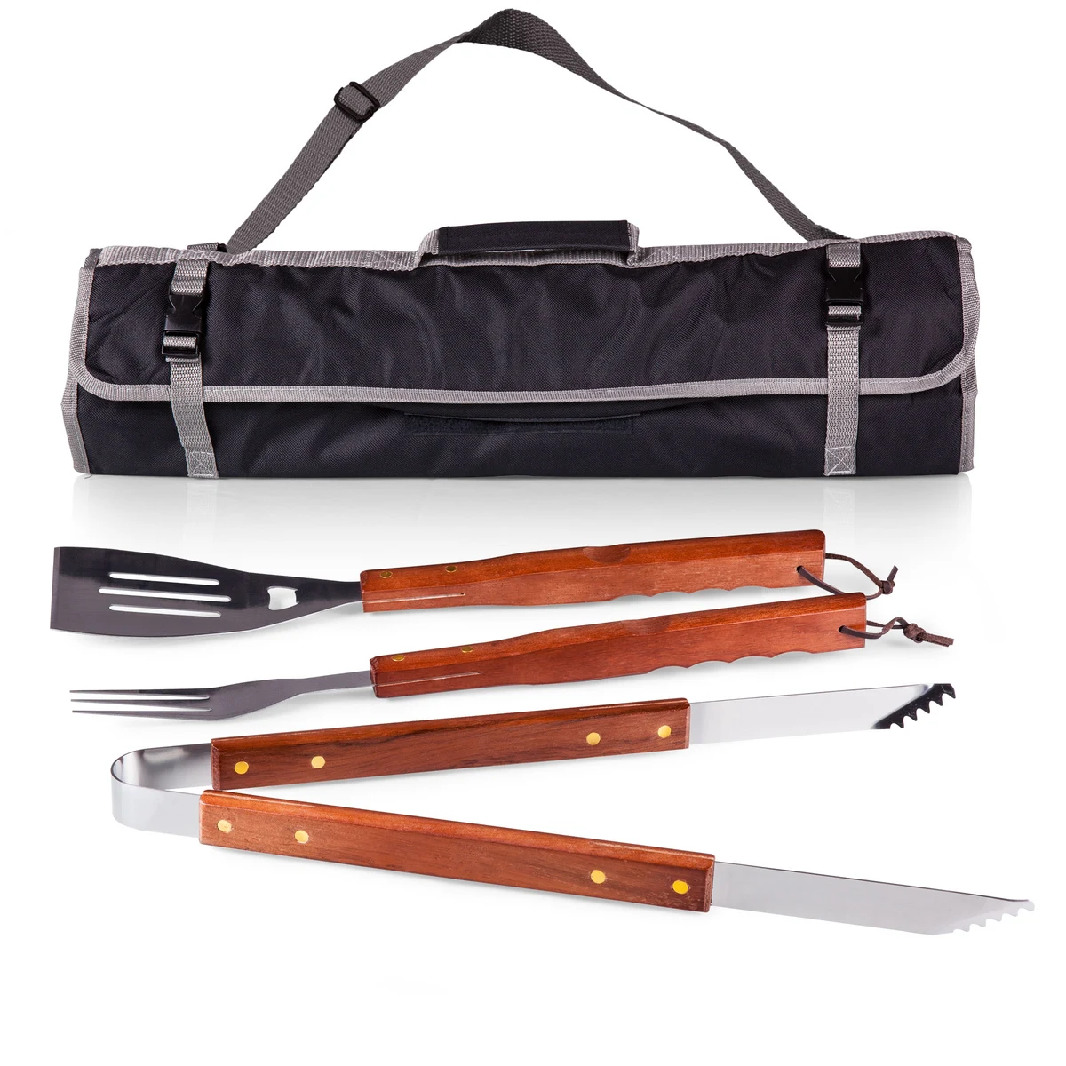 3-Piece BBQ Tote & Grill Set 1