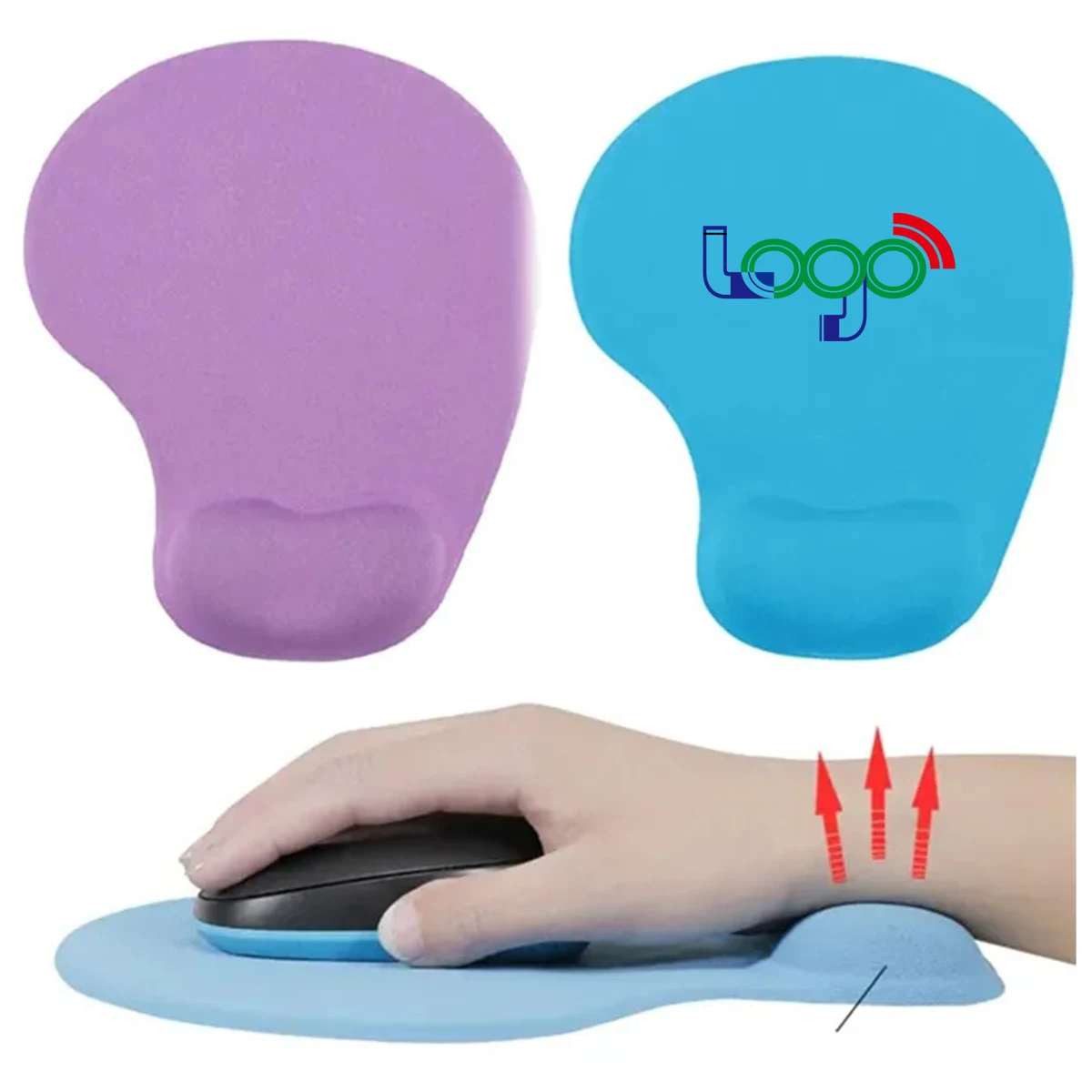 Full color Silicone Wrist Mouse Pad 1